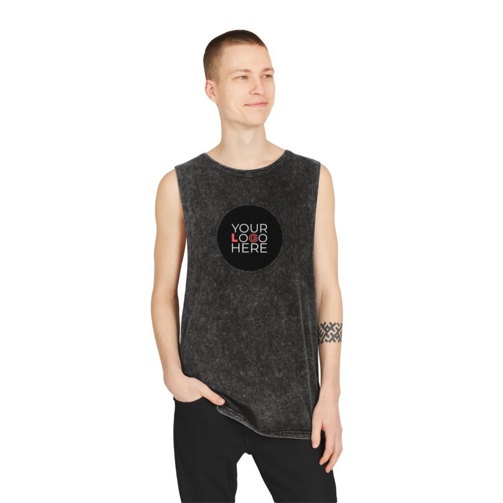 Unisex Stonewash Tank Top - Image 7