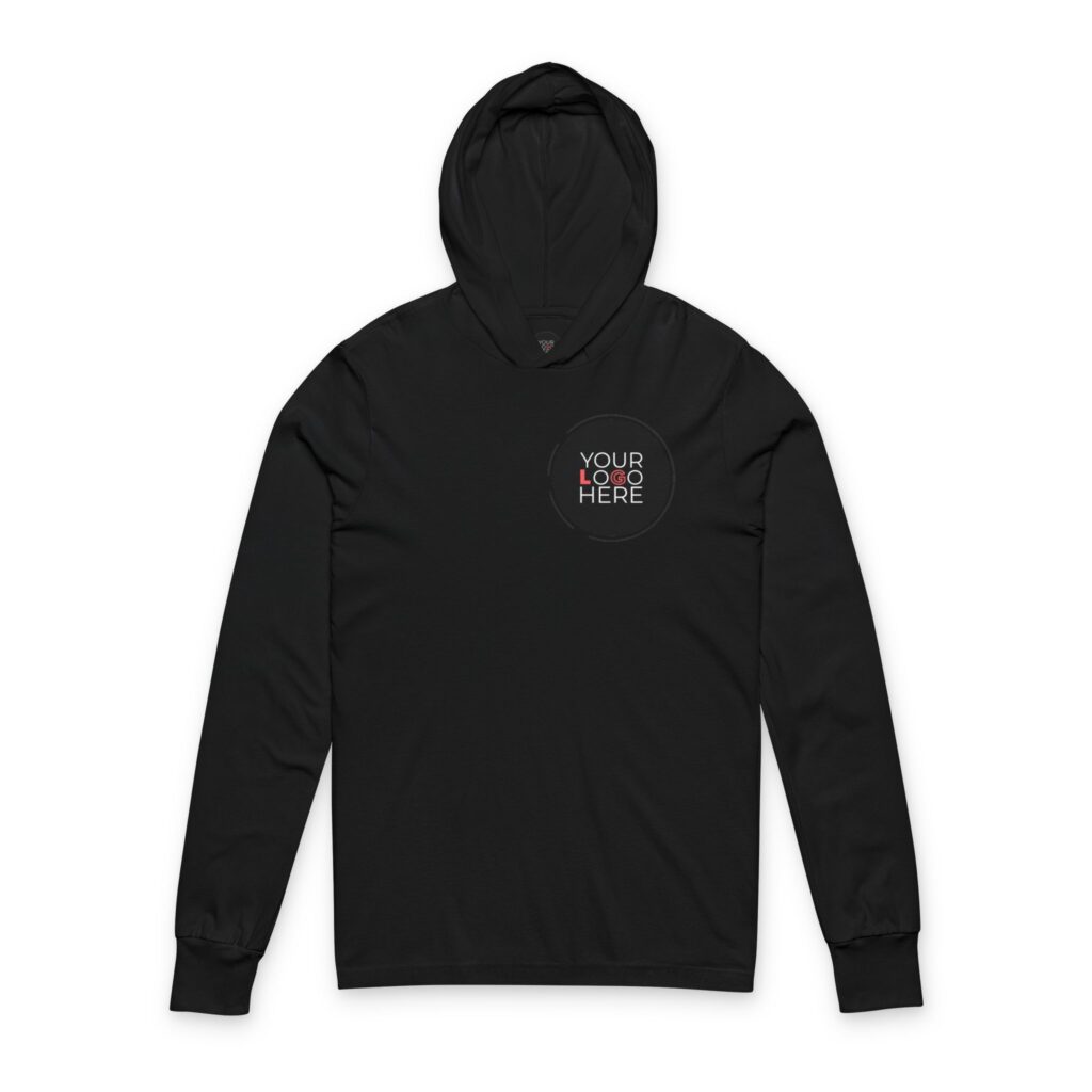 Unisex Hooded Long Sleeve Tee - Image 5