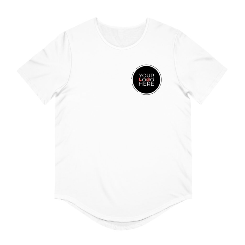 Men'S Jersey Curved Hem Tee - Image 5
