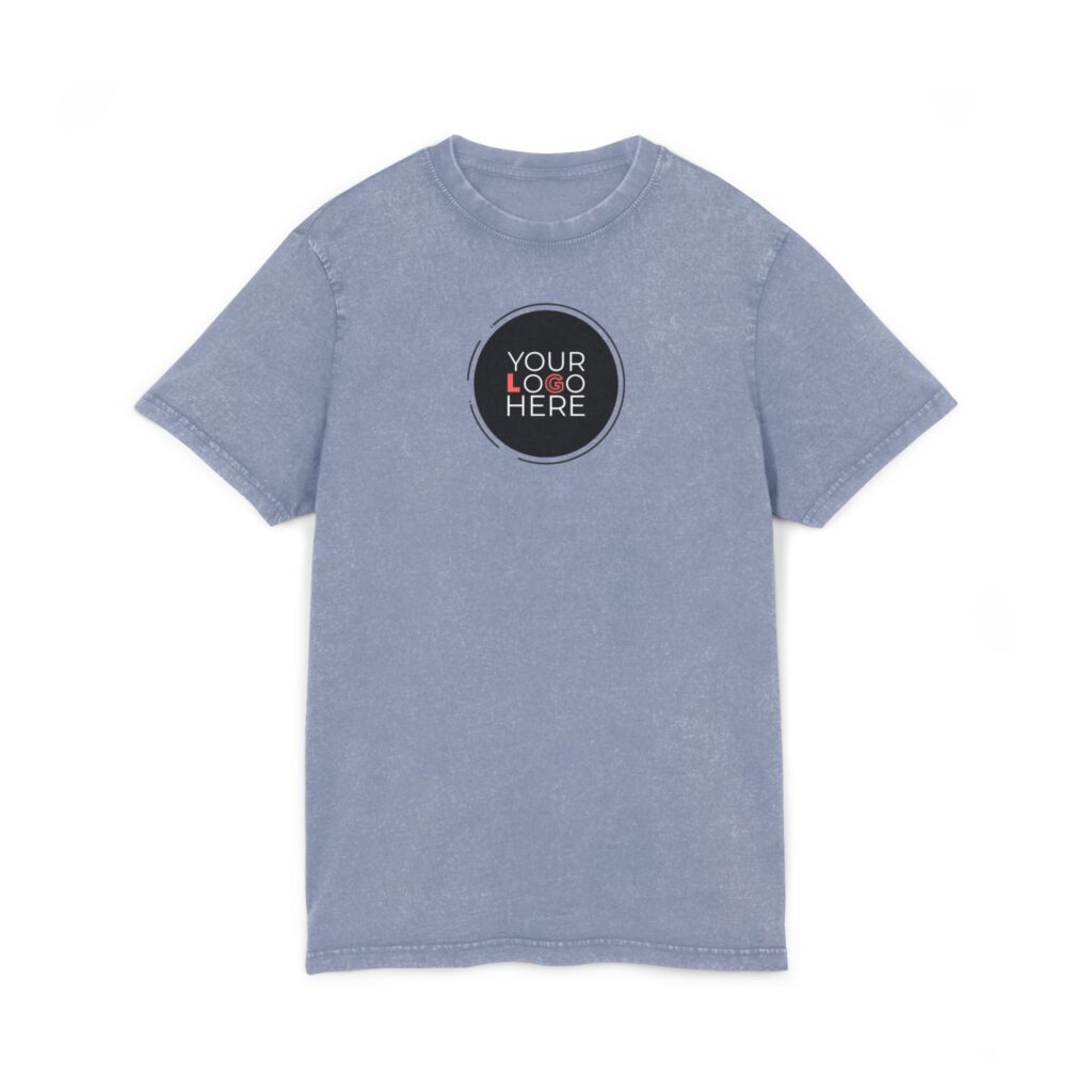 Acid Washed Round Neck Tee