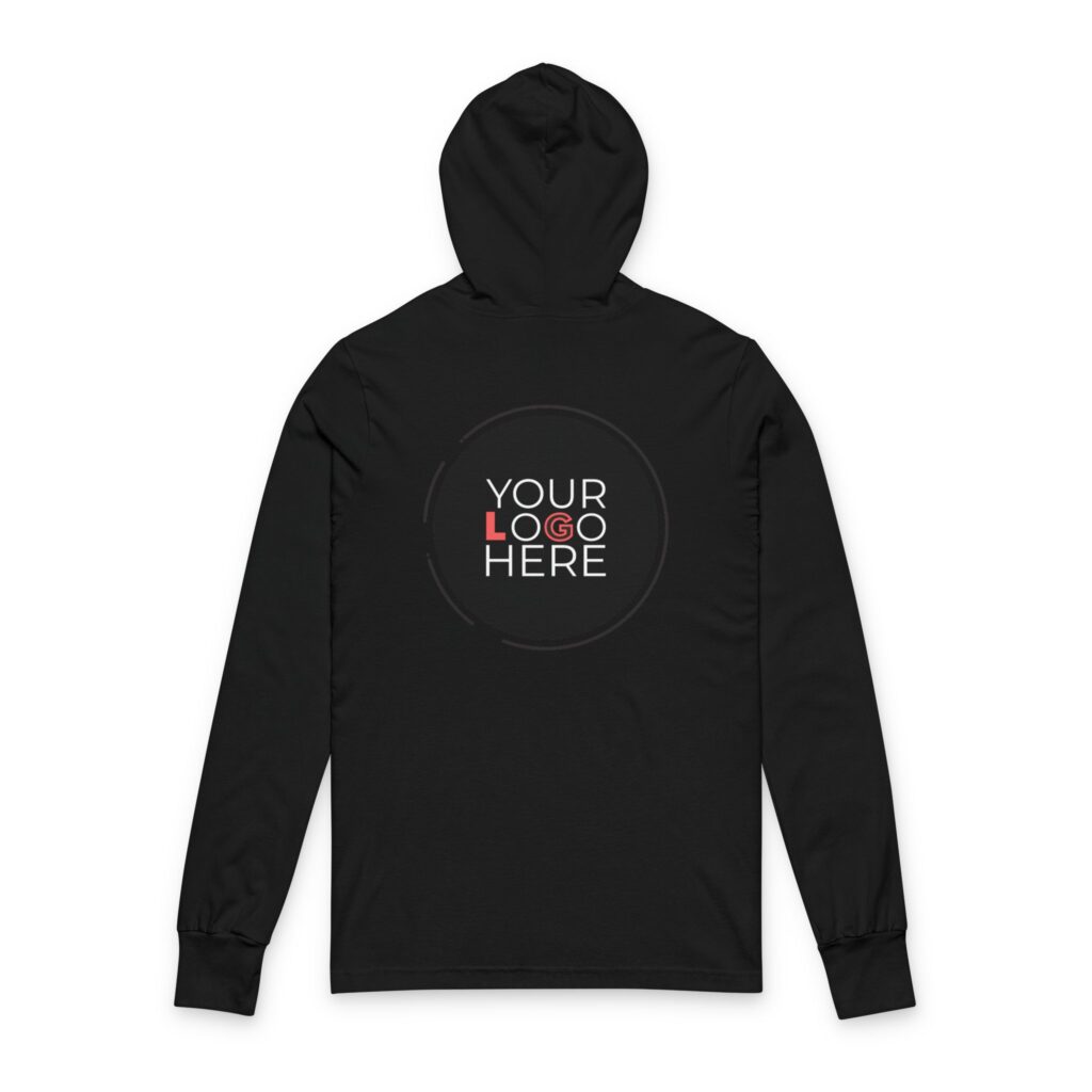 Unisex Hooded Long Sleeve Tee - Image 6