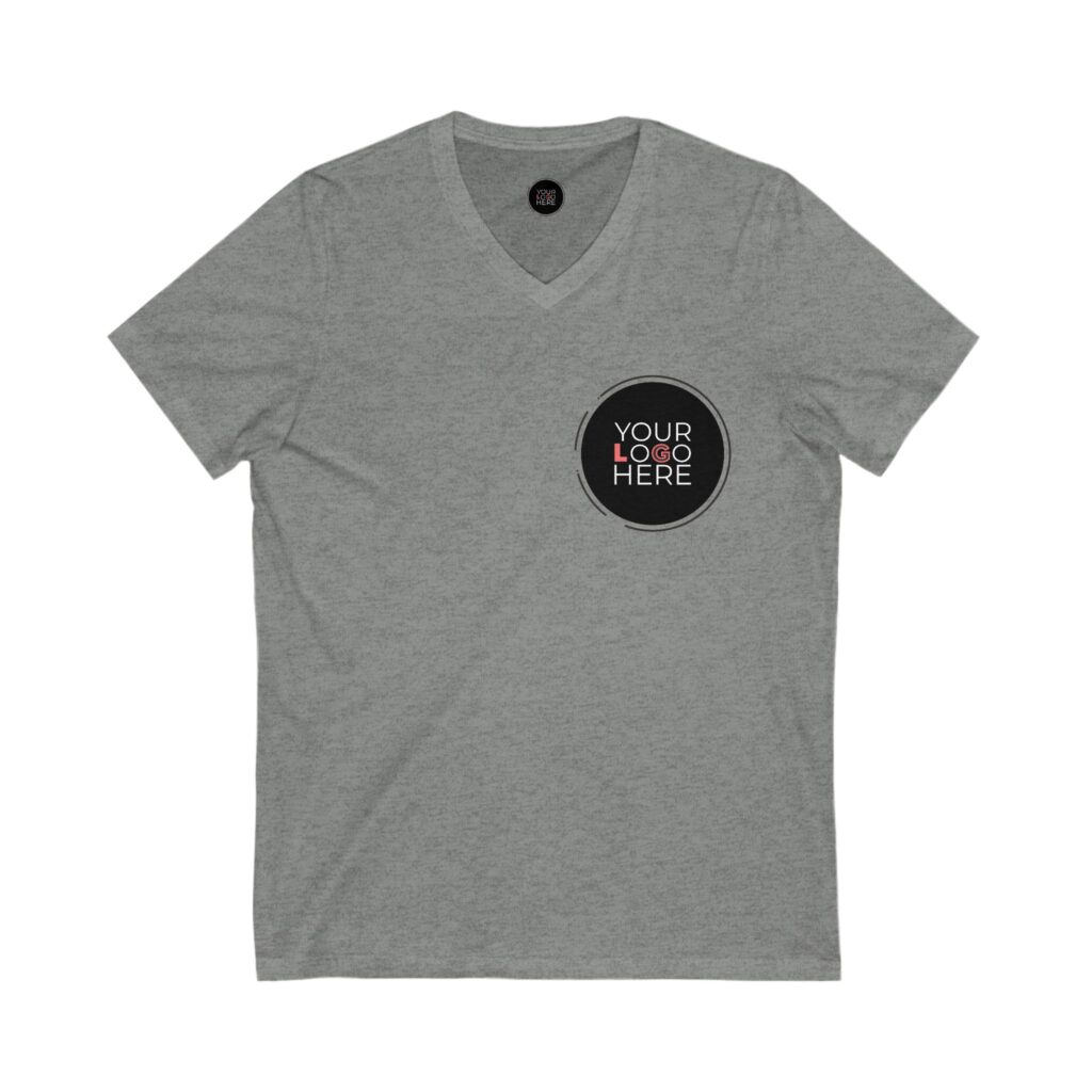 Unisex Jersey Short Sleeve V-Neck Tee - Image 7