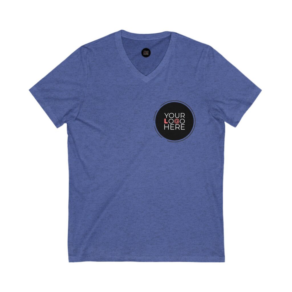 Unisex Jersey Short Sleeve V-Neck Tee - Image 15