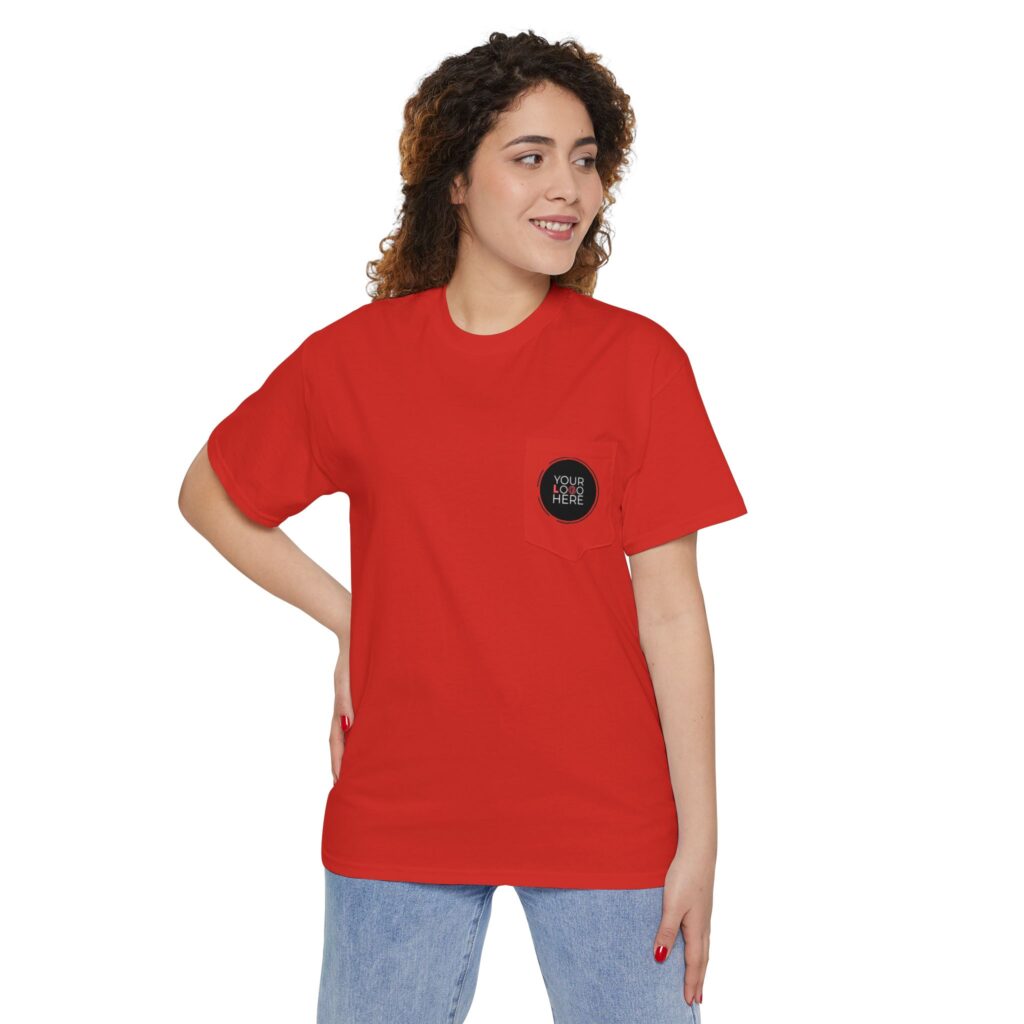 Unisex Heavy Cotton Pocket Tee - Image 77