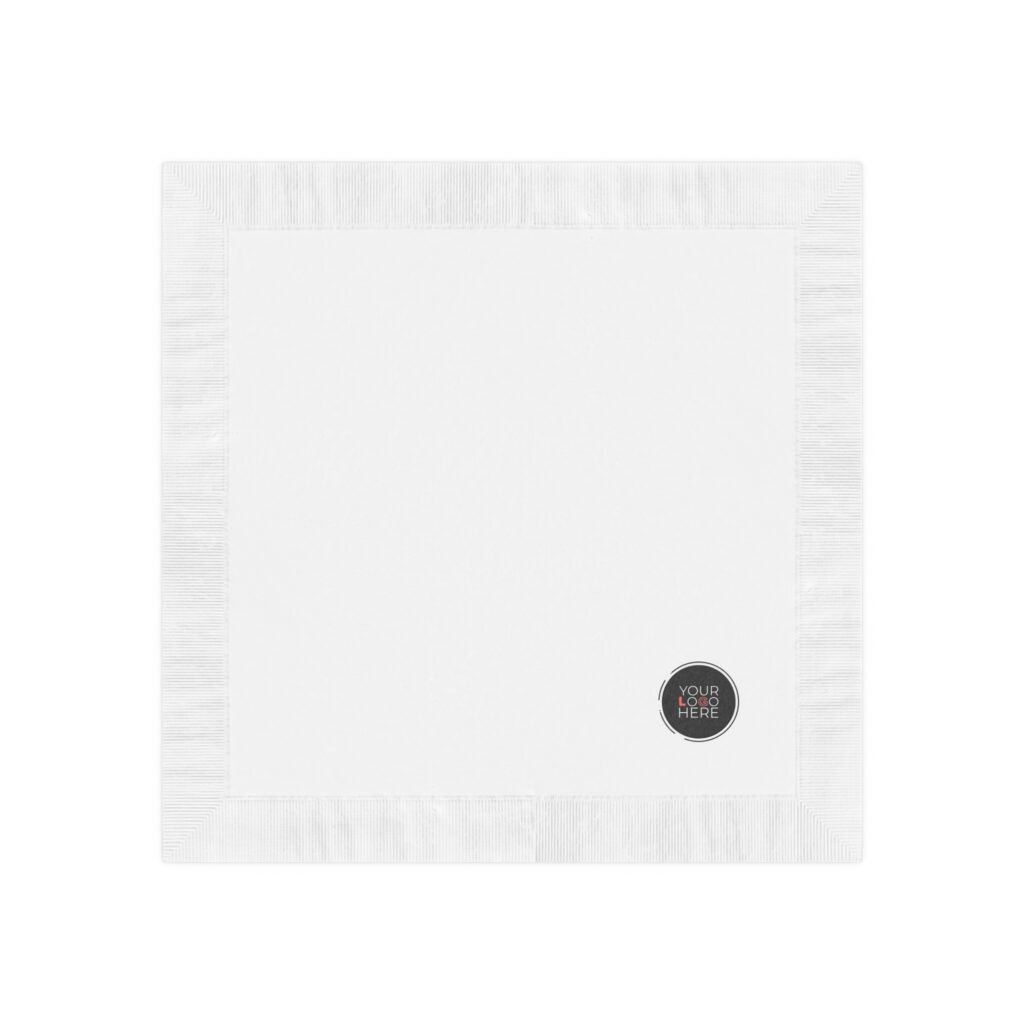 Custom White Coined Napkins - Image 6