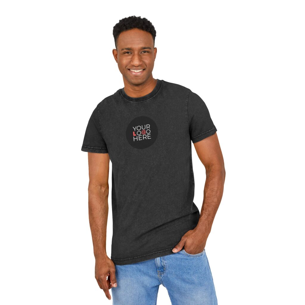 Acid Washed Round Neck Tee - Image 10