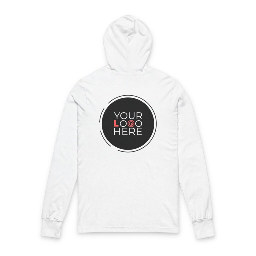 Unisex Hooded Long Sleeve Tee - Image 4