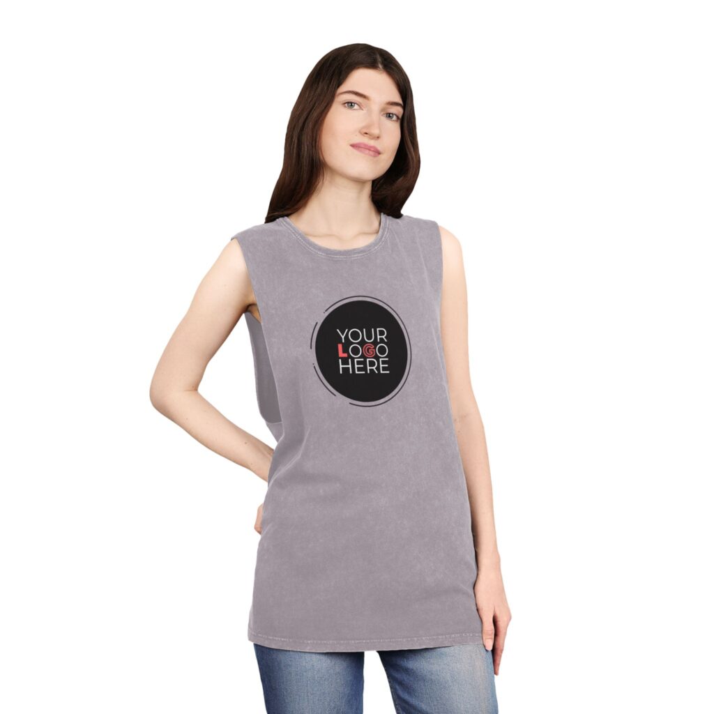 Unisex Stonewash Tank Top - Image 4