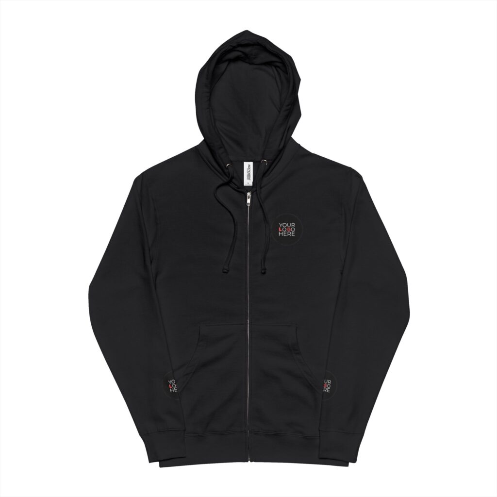 Unisex Fleece Zip Up Hoodie - Image 7
