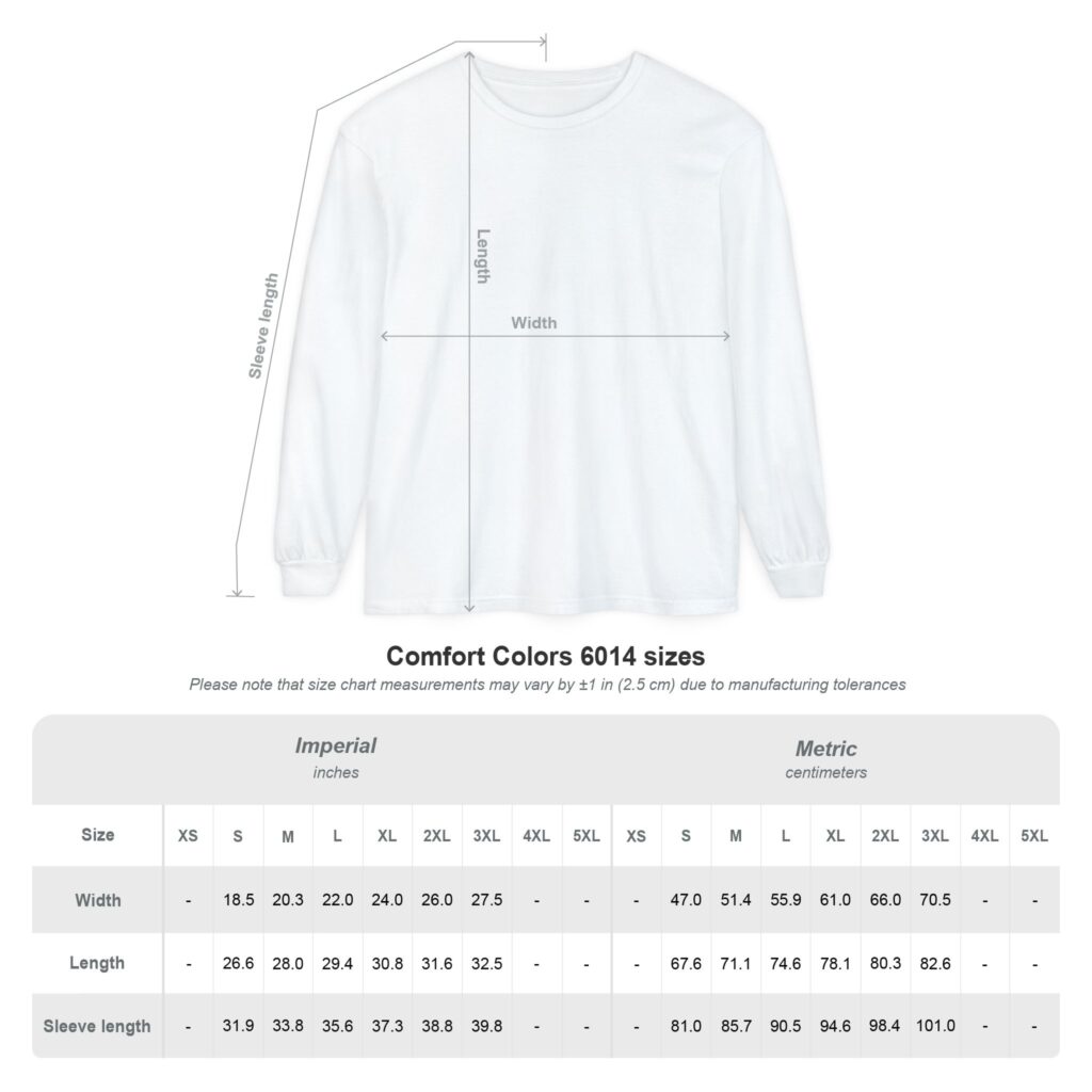 Unisex Garment-Dyed Long Sleeve T-Shirt - Image 98