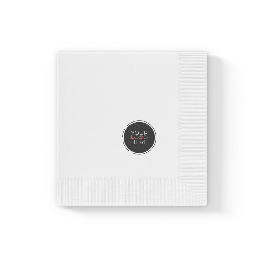 Custom White Coined Napkins - Image 5