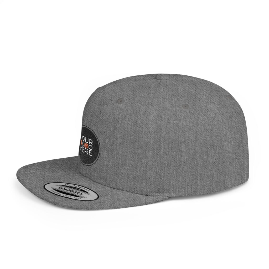Custom Flat Bill Snapback – Embroidery - Image 11