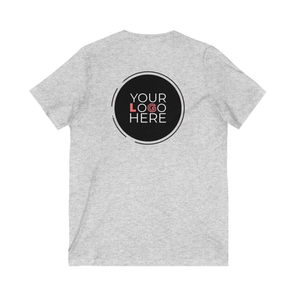 Unisex Jersey Short Sleeve V-Neck Tee - Image 6