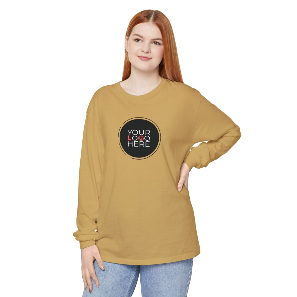 Unisex Garment-Dyed Long Sleeve T-Shirt - Image 5