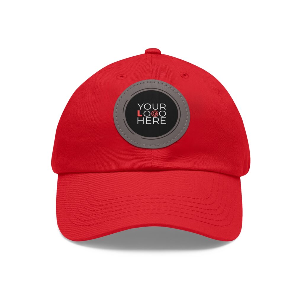 Custom Dad Hat With Leather Patch (Round) - Image 26