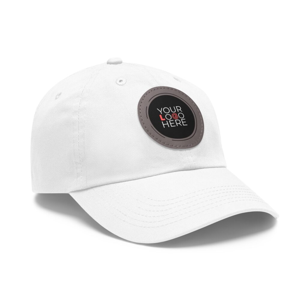 Custom Dad Hat With Leather Patch (Round) - Image 7
