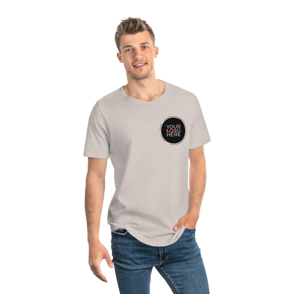 Men'S Jersey Curved Hem Tee - Image 4