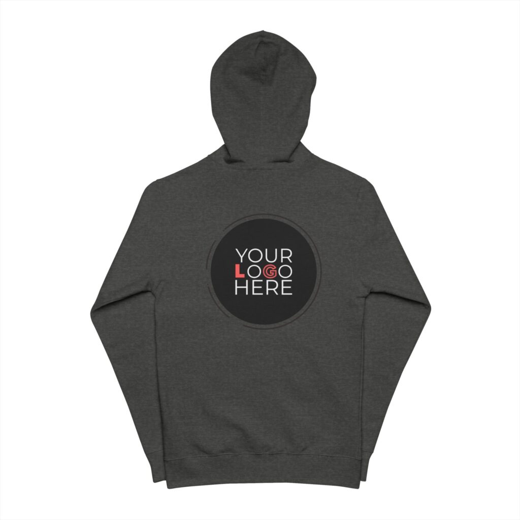 Unisex Fleece Zip Up Hoodie - Image 4