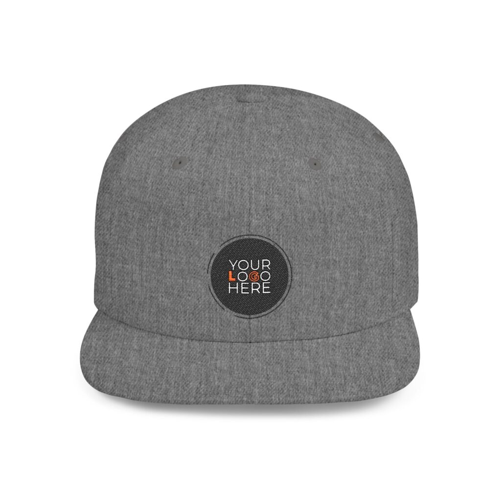 Custom Flat Bill Snapback – Embroidery - Image 9