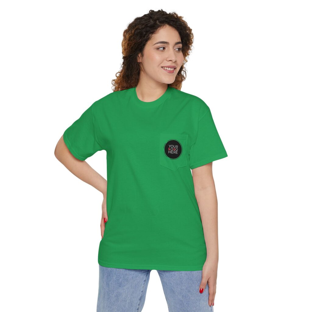 Unisex Heavy Cotton Pocket Tee - Image 5