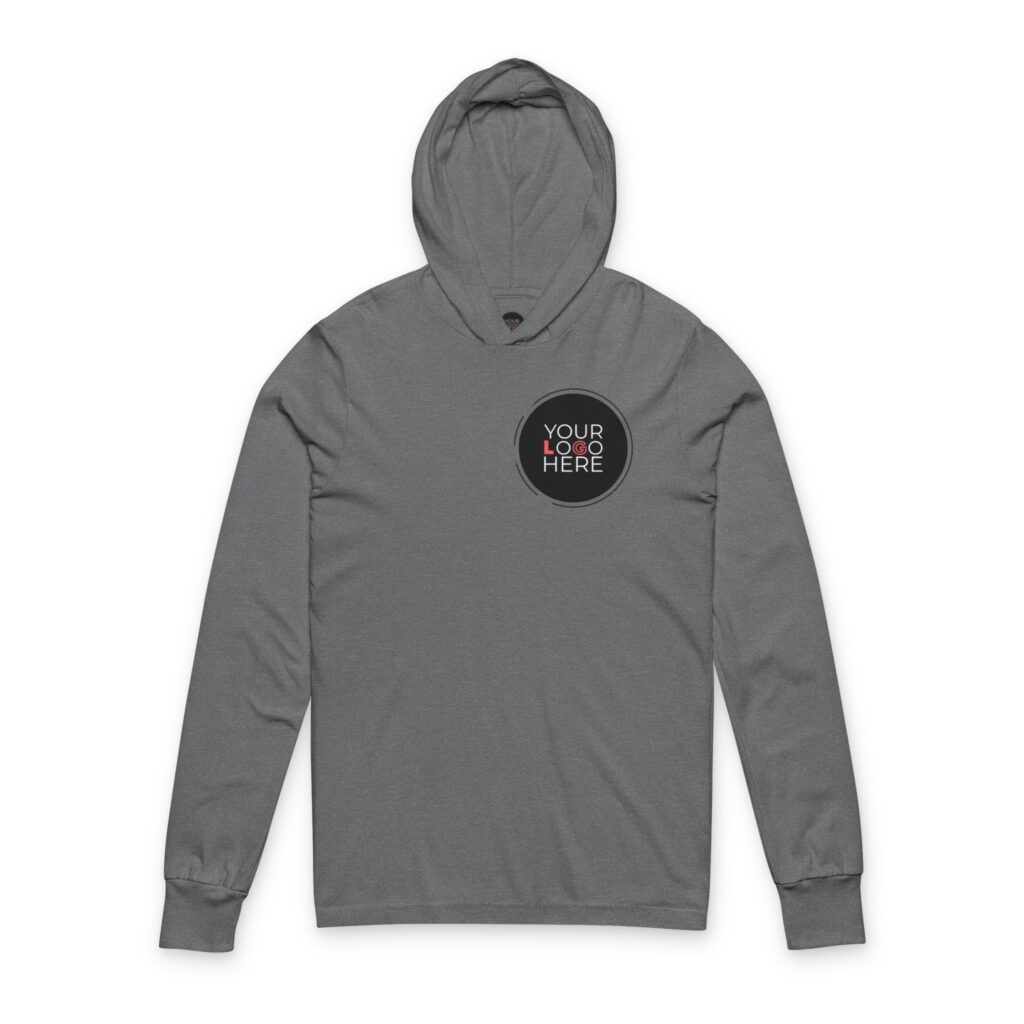 Unisex Hooded Long Sleeve Tee - Image 9