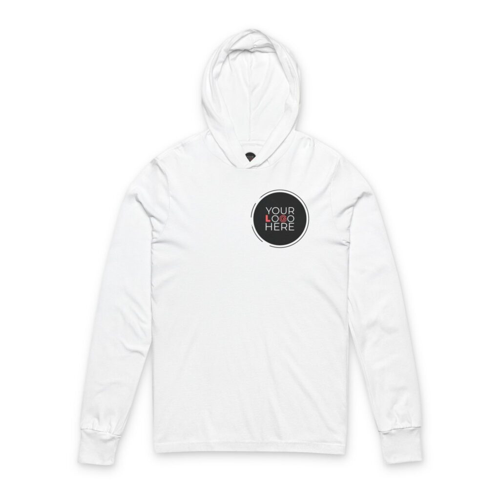 Unisex Hooded Long Sleeve Tee - Image 3