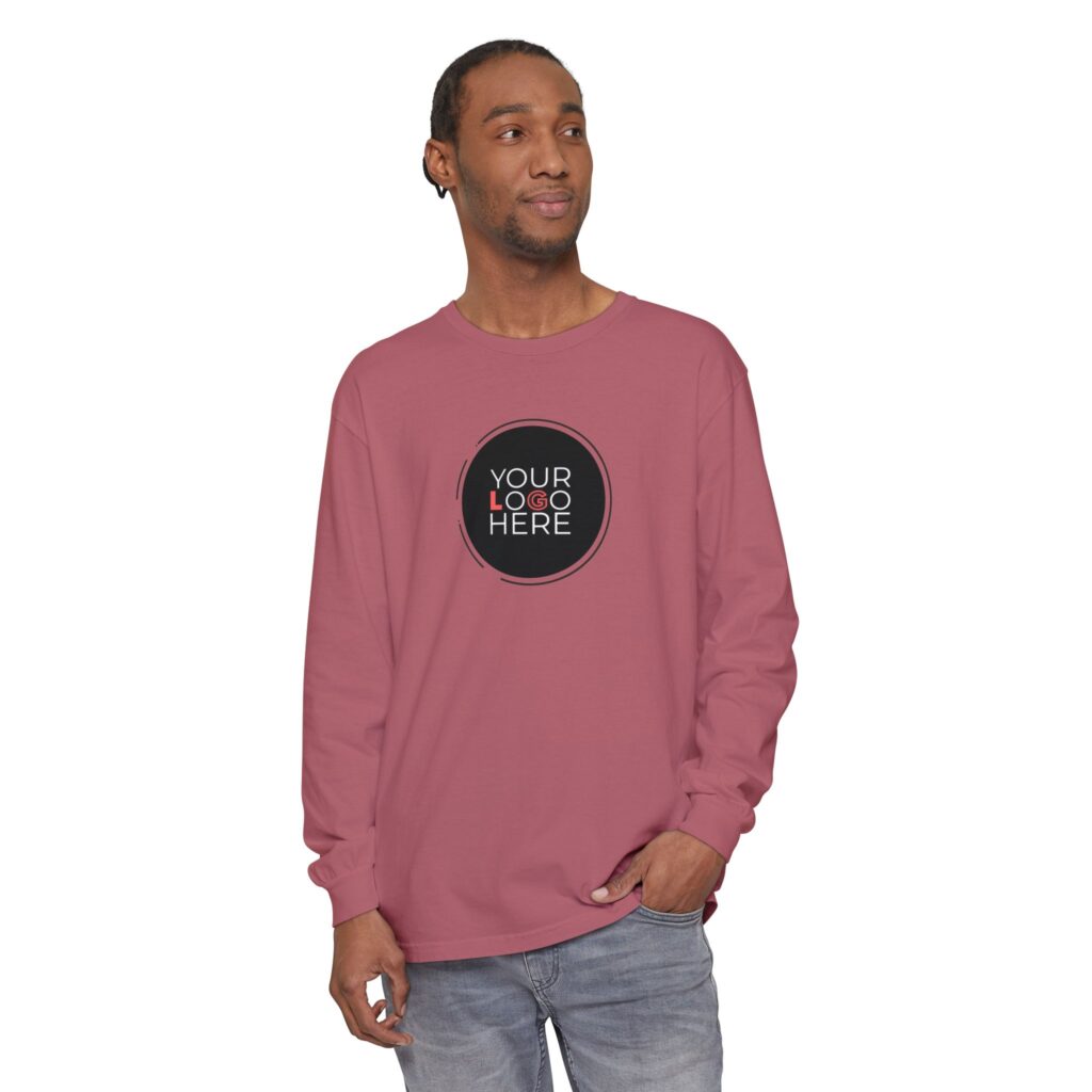 Unisex Garment-Dyed Long Sleeve T-Shirt - Image 108