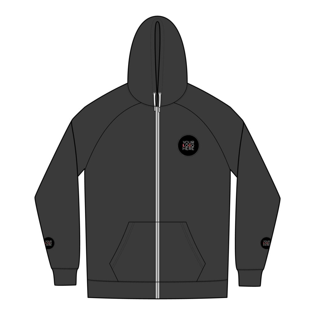 Men'S Sueded Cotton Blend Full-Zip Hoodie - Image 3