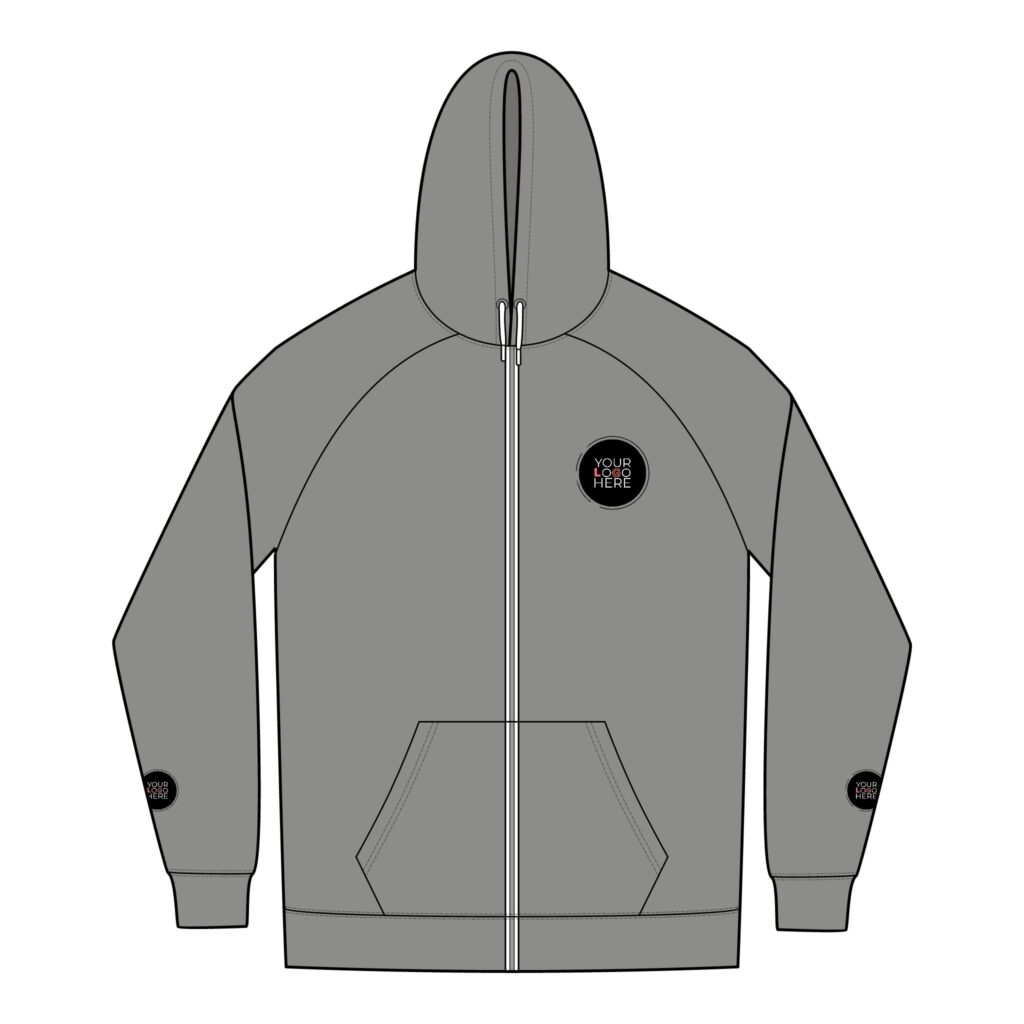 Men'S Sueded Cotton Blend Full-Zip Hoodie - Image 5
