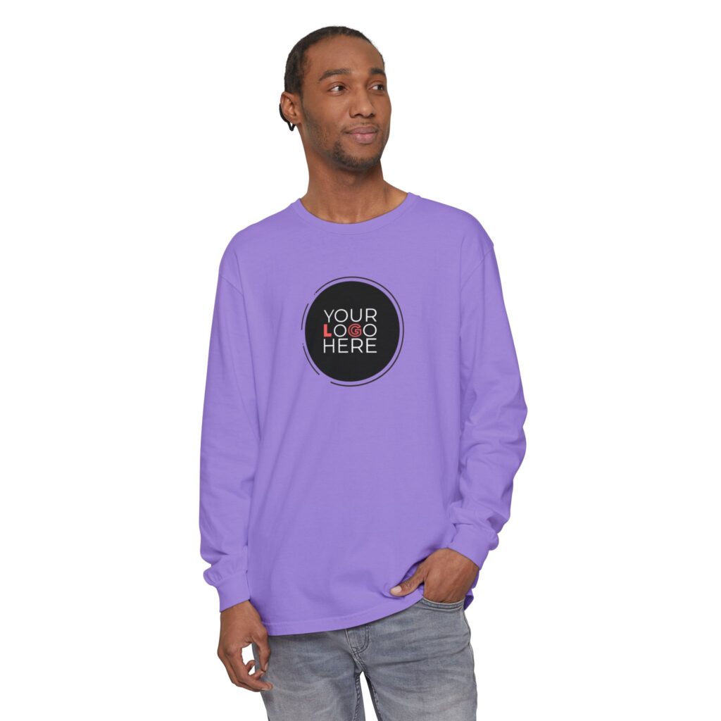 Unisex Garment-Dyed Long Sleeve T-Shirt - Image 94