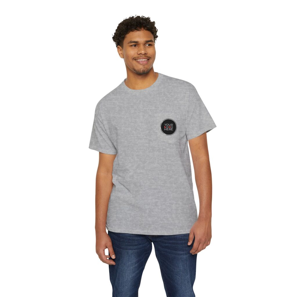 Unisex Heavy Cotton Pocket Tee - Image 27