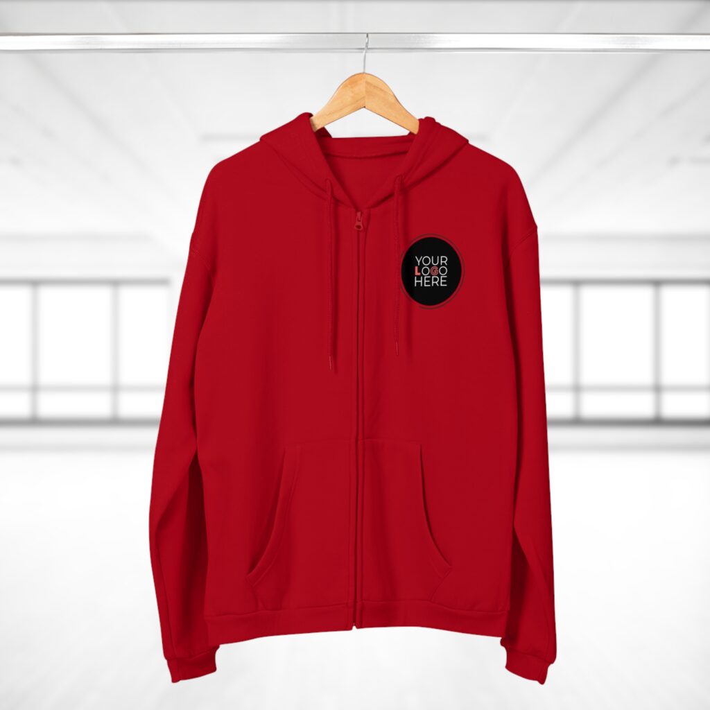Unisex Hooded Zip Sweatshirt - Image 22
