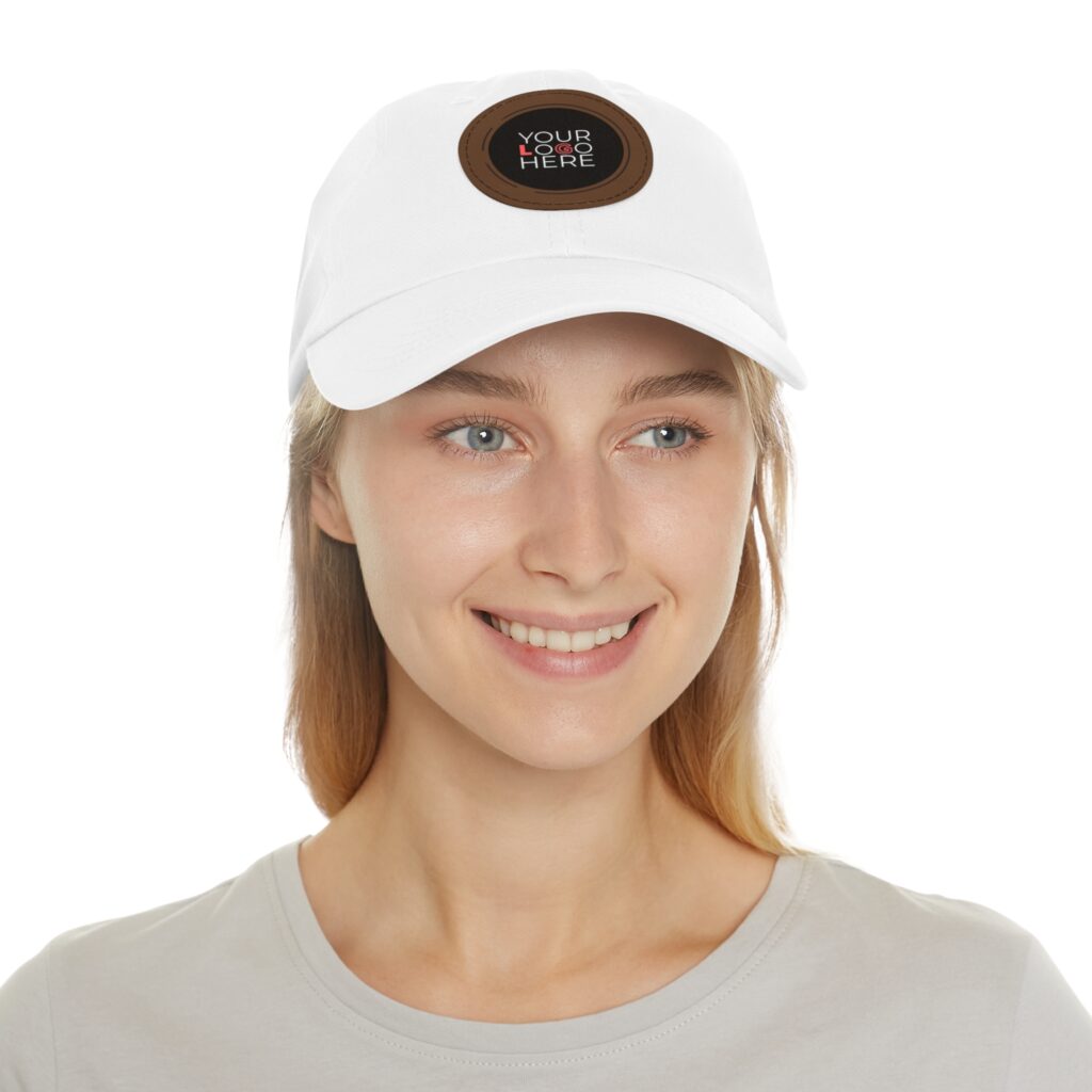 Custom Dad Hat With Leather Patch (Round) - Image 14