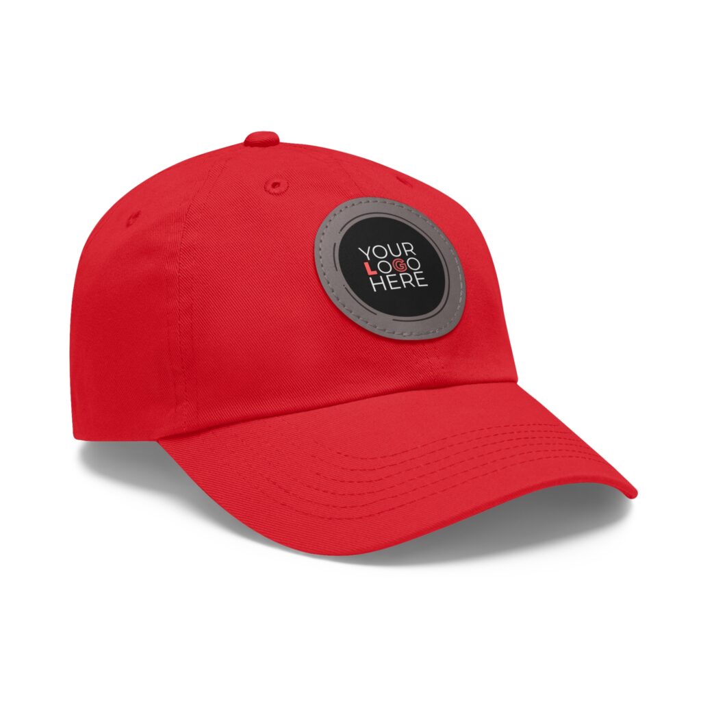Custom Dad Hat With Leather Patch (Round) - Image 27