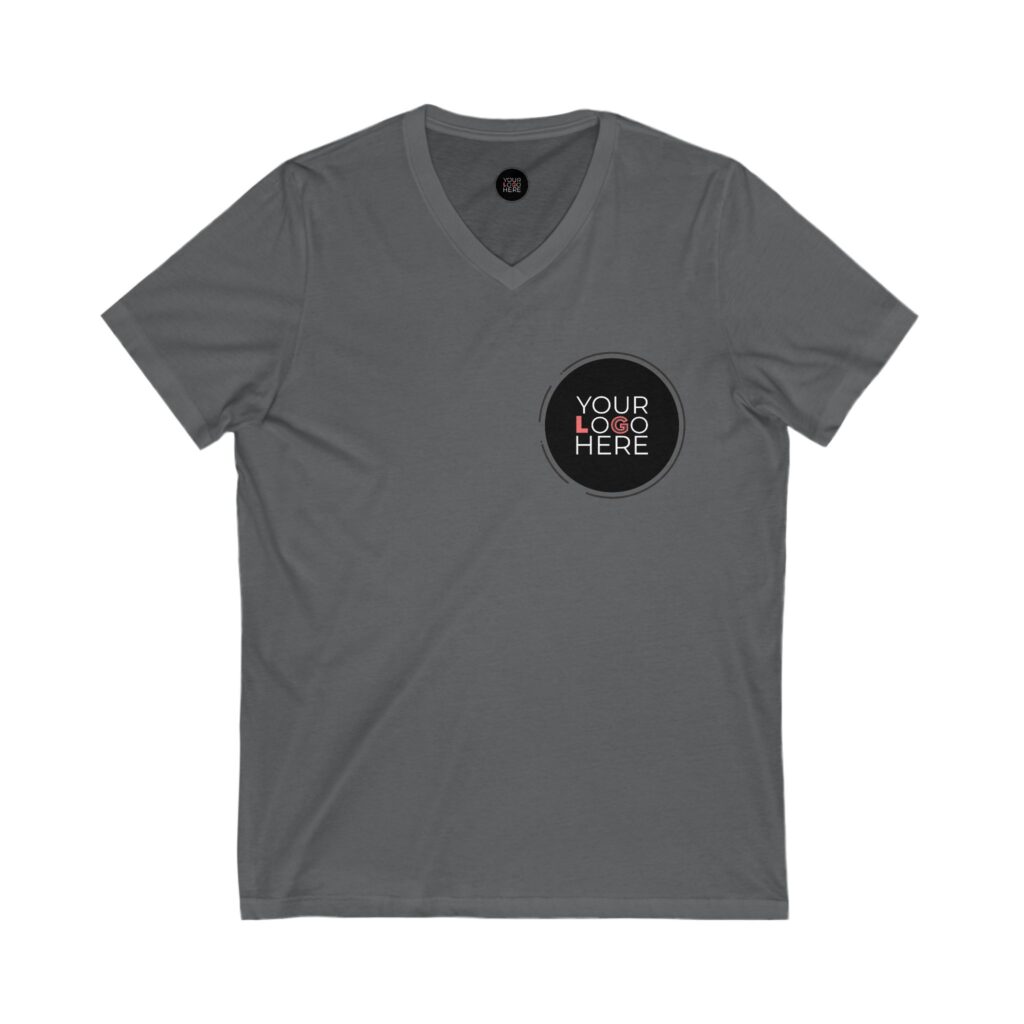 Unisex Jersey Short Sleeve V-Neck Tee - Image 17
