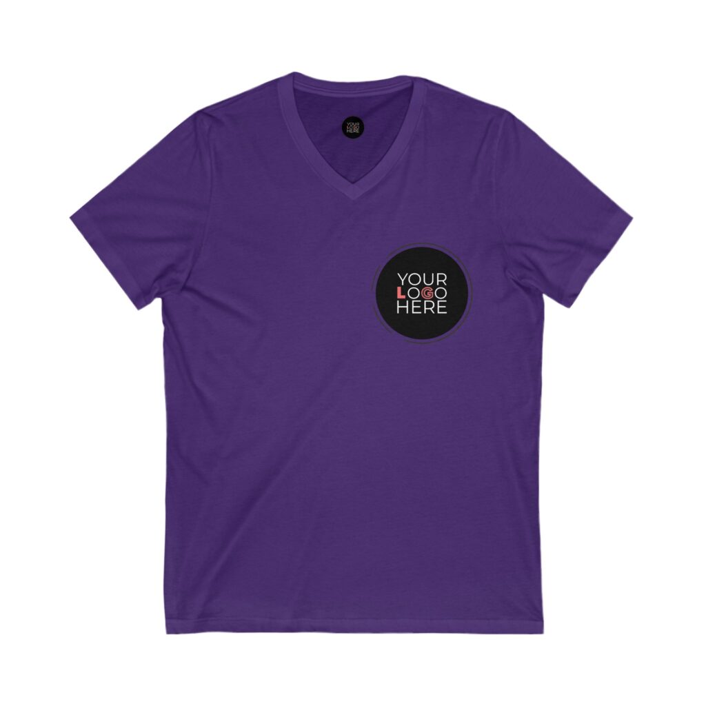 Unisex Jersey Short Sleeve V-Neck Tee - Image 23