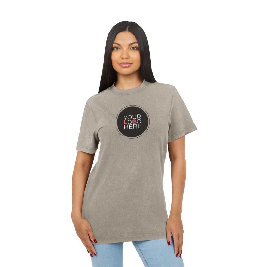 Acid Washed Round Neck Tee - Image 19