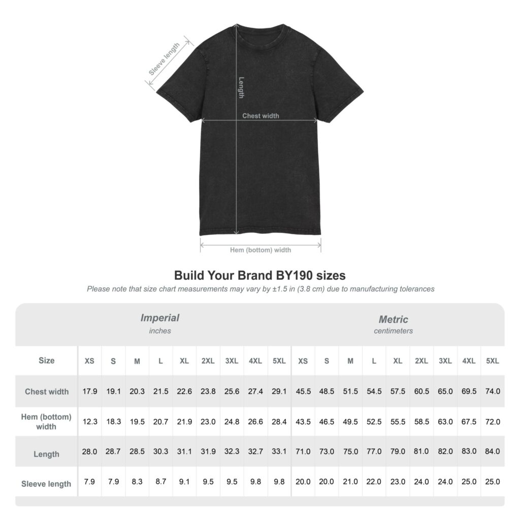 Acid Washed Round Neck Tee - Image 14