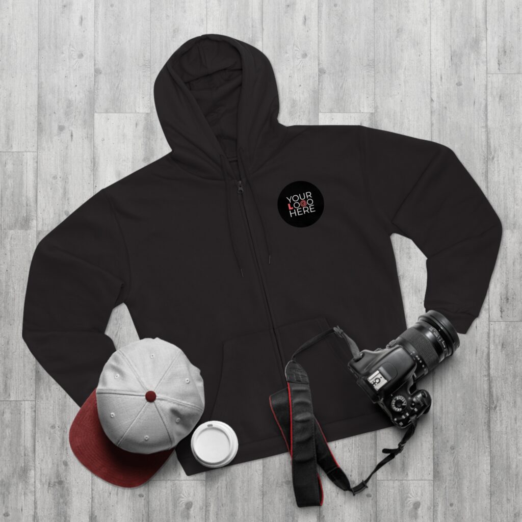 Unisex Hooded Zip Sweatshirt - Image 15