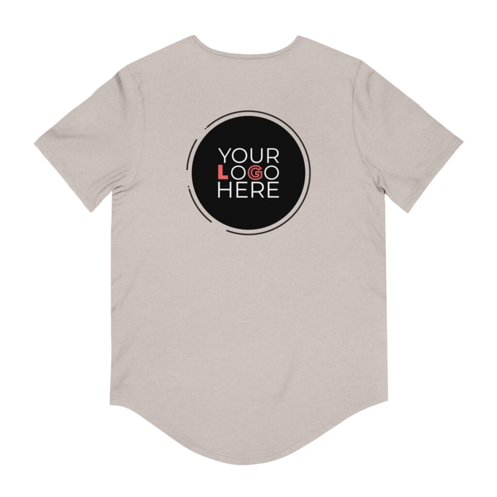Men'S Jersey Curved Hem Tee - Image 2