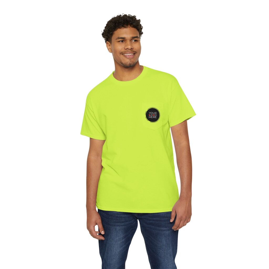 Unisex Heavy Cotton Pocket Tee - Image 9