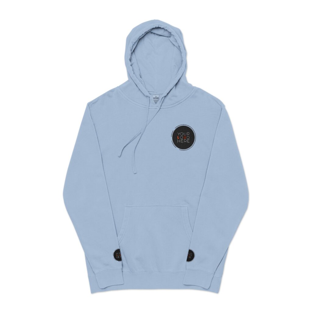 Unisex Pigment-Dyed Hoodie (Embroidery) - Image 9