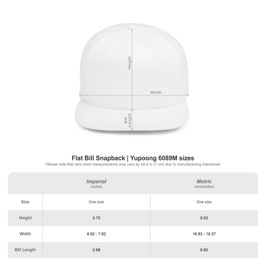 Custom Flat Bill Snapback – Embroidery - Image 8