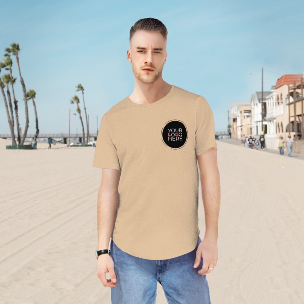 Men'S Jersey Curved Hem Tee - Image 15