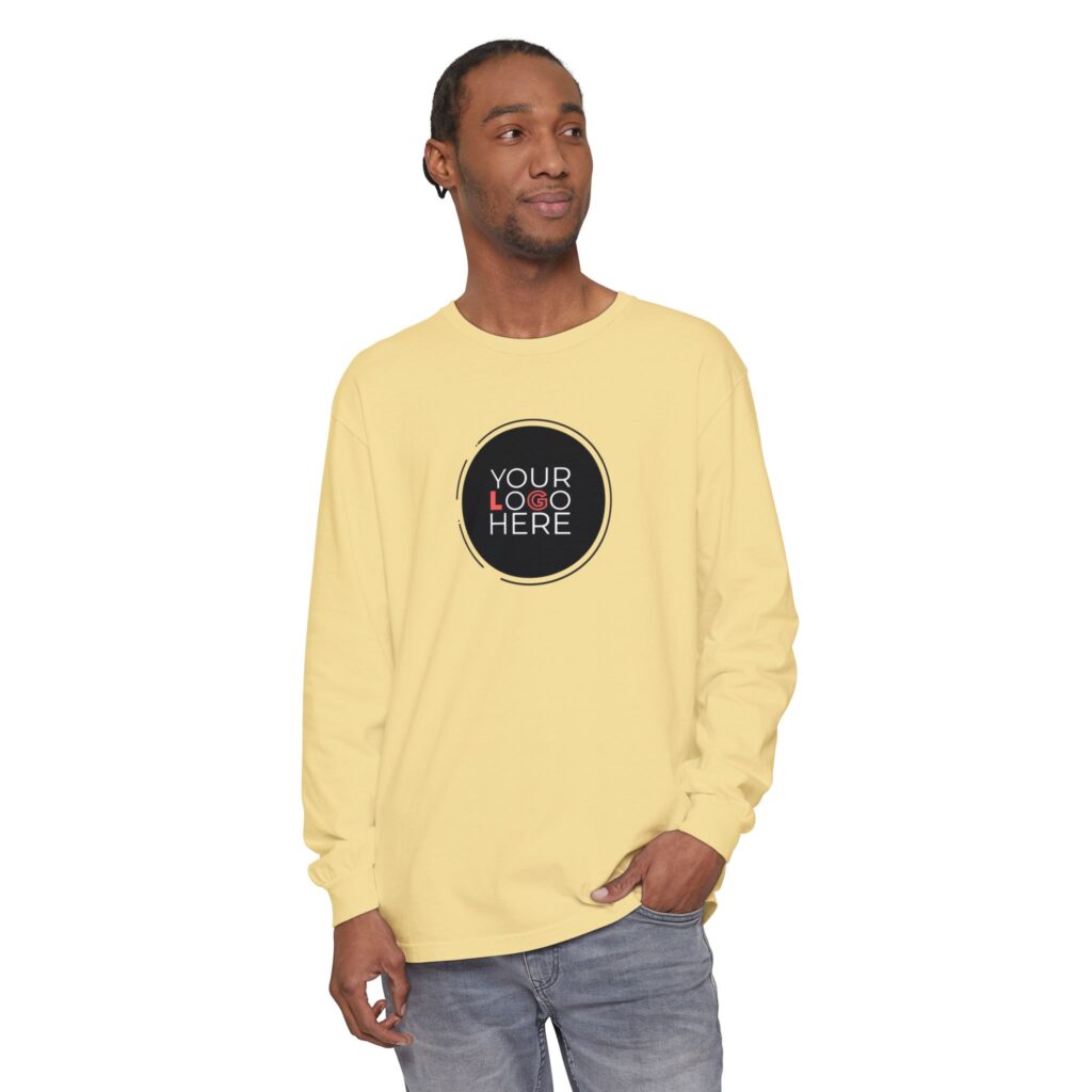 Unisex Garment-Dyed Long Sleeve T-Shirt - Image 38
