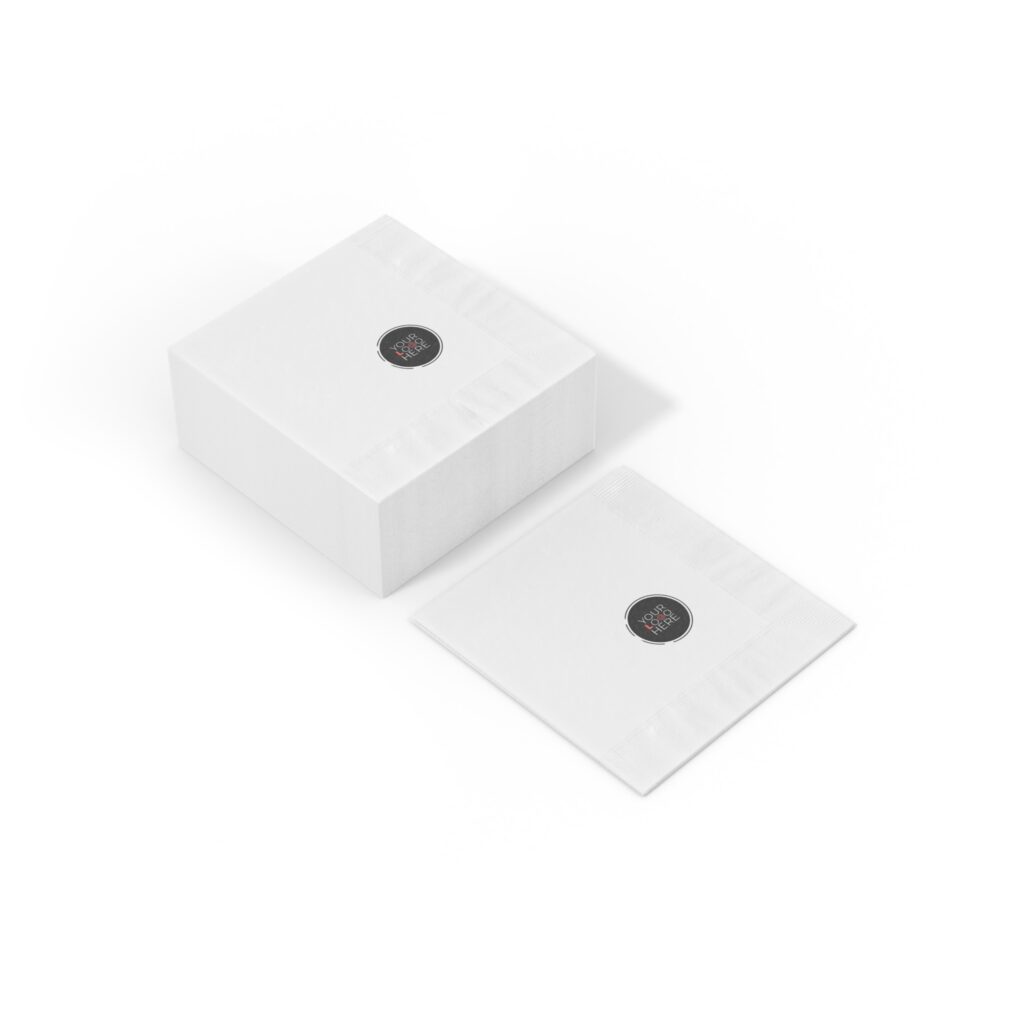 Custom White Coined Napkins - Image 7