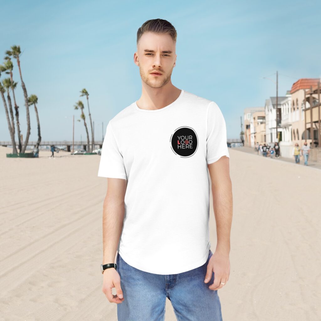Men'S Jersey Curved Hem Tee - Image 7