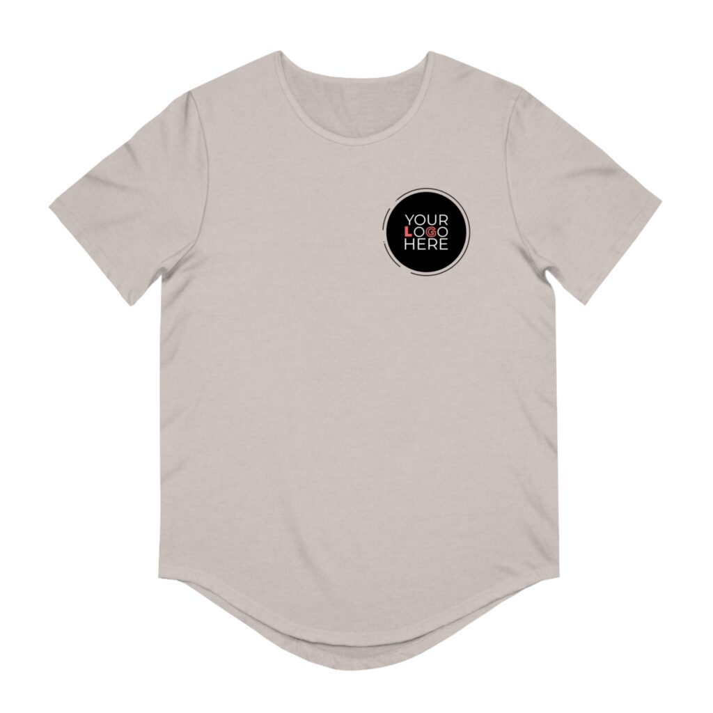 Men'S Jersey Curved Hem Tee