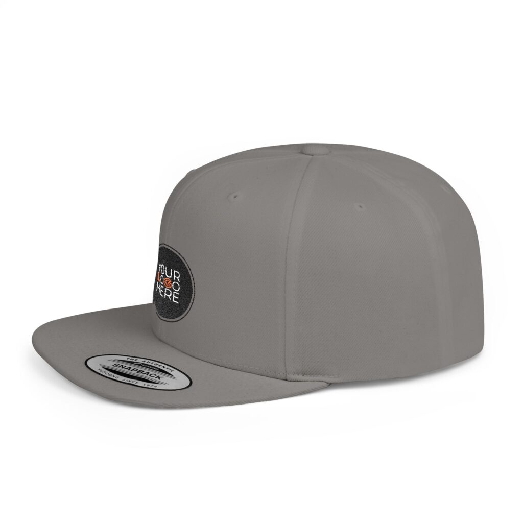 Custom Flat Bill Snapback – Embroidery - Image 7