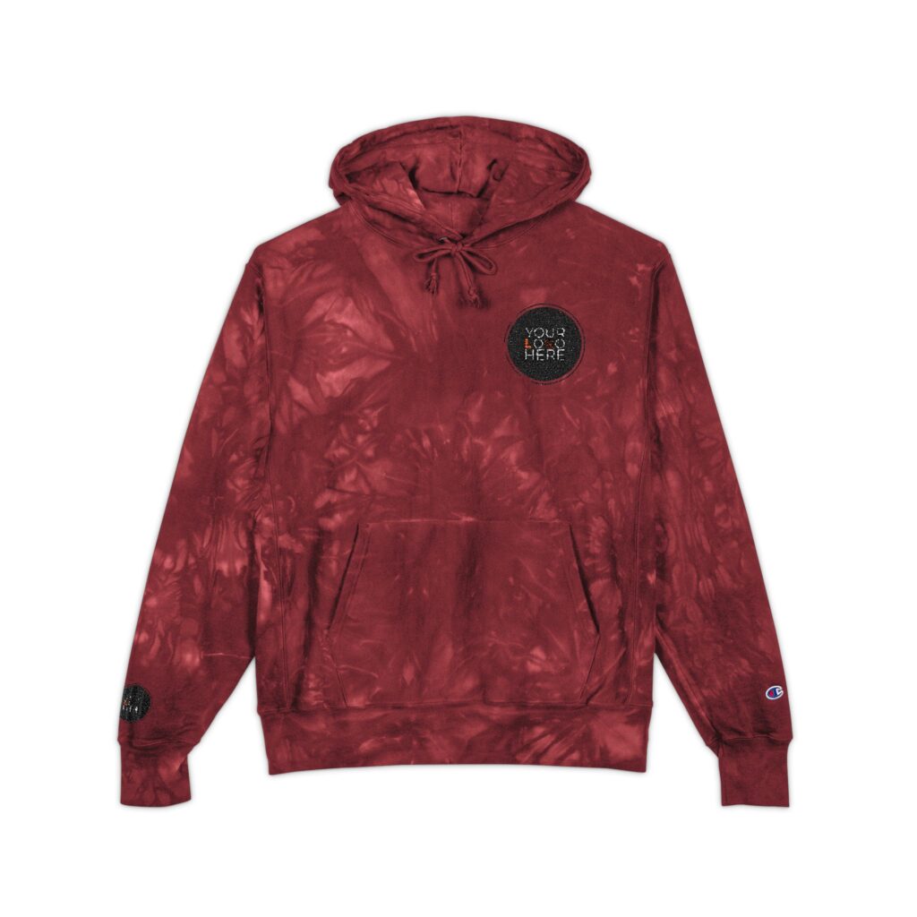 Unisex Champion Tie-Dye Hoodie (Embroidery)